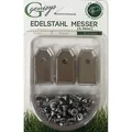 30x Ersatz Messer Klingen kompatibel für Husqvarna Automower ® / Gardena Mähroboter (0,45 mm - 1,8 g) + 30x ELOXIERTE Schrauben NEU
