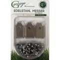 30x Ersatz Messer Klingen kompatibel für Husqvarna Automower ® / Gardena Mähroboter (0,45 mm - 1,8 g) + 30x ELOXIERTE Schrauben NEU,Stück