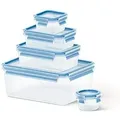 Food Clip&close 508568 5er Set Transparent/blau - Emsa