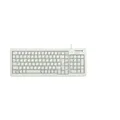 CHERRY G84-5200 XS, Kompakte Tastatur mit Nummernblock, Deutsches Layout (QWERTZ), Kabelgebunden (USB-A Anschluss), Mechanische ML Switches, Hellgrau