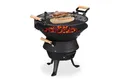 relaxdays Holzkohlegrill Grillfass Gusseisen