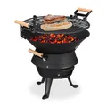 Grillfass Fassgrill Holzkohlegrill Campinggrill 35 cm 5,3 kg höhenverstellbar