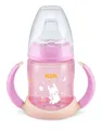 NUK First Choice Trinklernflasche Night 150ml mit Trinktülle mit Leuchteffekt
