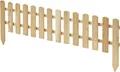 Steckzaun aus Lärche für den Garten, 120 x 30 cm, einfach und schnell aufzustellen