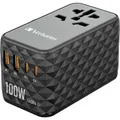 Verbatim UTA-06 GaN III USB Ladegerät 100 W 2x USB-A, 2x USB-C® USB PD, USB PD