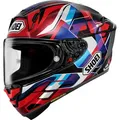 Shoei X-SPR Pro Valion, Integralhelm - Rot/Blau/Weiß - XS