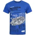 Star Wars - T-shirt 'Millennium Falcon' - Homme (Bleu)