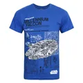 Star Wars offizielles Herren Haynes Millennium Falcon T-Shirt (NS4745)