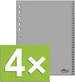 Durable 4er Pack Hunke & Jochheim Register 1-31, (PP, DIN A4, 215/230 x 297 mm) 31 Blatt grau (4, Register 1-31)