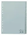 Durable Zahlenregister 1-31 (A4 Register, geprägte Taben, Register aus PP volldeckend) 10 Stück, grau, 652310
