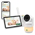 LeapFrog LF925HD Monitors para Bebés, 1080p WiFi Monitors Inteligentes para Bebés, 360° Traducción e Inclinación, Zoom 8X, ExhibiciónLCD de 5 "720p, Visión Nocturna, Walkie - Talkie Bidireccional
