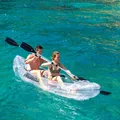 Transparentes aufblasbares Kajak mit Zubehör Paros InnovaGoods 312 cm 2 Plätz