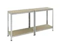 Regal pro-bau-tec Schwerlastregal 10068 150x75x30cm 4Böden 100kg