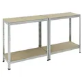pro-bau-tec Schwerlastregal 10068 150x75x30cm 4Böden 100kg
