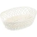 Brotkorb KESPER "Brot- & Obstkorb, oval, 5er Set", weiß, B:31,00cm H:8,50cm L:23,50cm, Kunststoff, Lebensmittelaufbewahrungsbehälter, Breite ca. 31 cm