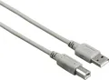 Hama 00200900, 1,5 m, USB A, USB B, USB 2.0, 0,48 Gbit/s, Grau
