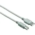 Hama  Pc Kabel Von Usb A Zu Usb B, 2.0, 480mbs, 1.5m S/b, Farbe Grau