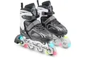 Apollo Inlineskates Größenverstellbare Inliner für Kinder Super Blades LED, Inliner verstellbare Größe, mit leuchtenden LED Wheels