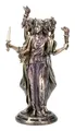 Figuren Shop GmbH Fantasy-Figur Hekate Figur - Dreigestalt - Veronese - Fantasy Mythologie Dekofigur