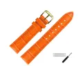 MARBURGER Uhrenarmband 20mm Leder Alligator Prägung