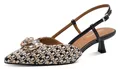Tamaris Slingpumps, Trichterabsatz, Businesschuh, Festtagsschuh, glänzende Schmucksteine