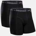 MERINO TRUNKS - 2-Pack - Schwarz Melange - 3XL