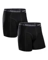 DANISH ENDURANCE Merino Boxershorts Herren (2er Pack), Merino Unterwäsche Herren, Mit oder ohne Eingriff, Schwarz, 3XL