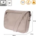 Laptop Umhängetasche Business Messenger Bag Notebook Tasche Schwarz Herren UNI