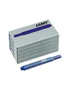 LAMY T10 5er Set löschbare Tintenpatronen mit großem Tintenvorrat - geeignet für alle Lamy Patronenfüllhaltermodelle - Inhalt 1,25ml je Patrone - 5 Stück pro Päckchen - Tintenfarbe blau