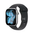 Apple Watch Series 11 GPS 46mm Space Grey Aluminium Case with Black Sport Band - M/L (MEV44ZR/A)