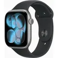 APPLE Watch Series 11 GPS 46mm Space Grey Aluminium Case mit Schwarzem Sportarmband - M/L
