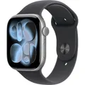 Apple Watch Series 11 GPS 46 mm Aluminiumgehäuse Sport Band Schwarz M/L