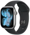 Apple Watch 11 GPS Space Grau Alu 46mm Sportarmband Schwarz M/L MEV44