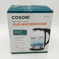 COSORI Wasserkocher Glas mit Upgrade Edelstahl Filter 1,7 Liter Kettle LED Trock