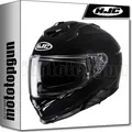 INTEGRALHELM FÜR MOTORRAD HJC I71  METALLSCHWARZ L