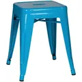 Mid.you Hocker, Hellblau, Metall, quadratisch, 39x46x39 cm, stapelbar, Wohnzimmer, Hocker, Sitzhocker