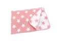Babydecke Baby Kuscheldecke Sterne weiche Decke Babyzimmer, heimtexland, 75x100 I Kinderwagen Decke I Sterne I Geschenk Geburt Taufe