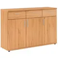 Kommode, Buche, Kunststoff, Kernbuche, furniert, massiv, 2 Fächer, 3 Schublade(n) Schubladen, 125x87x39 cm, Goldenes M, Made in Germany, DGM-Klimapakt, Typenauswahl, Wohnzimmer, Kommoden & Sideboards, Kommoden