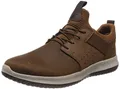 Skechers Herren Delson Axton Trainers, Dark Brown Leather, 40 EU