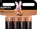 DURACELL Batterie Alkaline, Baby C, Plus Power, LR14, 1.5V, 4 Batterien