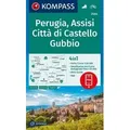KOMPASS Wanderkarte 2464 Perugia, Assisi, Città di Castello, Gubbio 1:50.000
