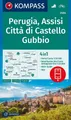 Reiseführer KOMPASS Wanderkarte 2464 Perugia, Assisi, Città di Castello, Gubbio 1: