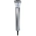 Brennenstuhl Solar LED-Fußwegleuchte SOL FL 13007 mit Infrarot-Bewegungsmelder und Dämmerungssensor 13 x LED 91lm Farbe Alu/Silber, 1170790 - Silber