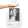 Easypix InstantFUN Pocket Printer P1 Mobiler Mini Drucker, Schwarz-Weiß-Thermodruck, Ausdrucke ohne Tinte, mit Smartphone-App, inkl. Sticker- und Nachfüllpapier
