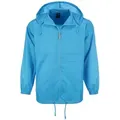 FRIESEN Friesennerz Regenjacke "Moin von 8ern!" Unisex Windbreaker "Moin von 8ern!" - Windjacke Fahrradjacke blau XXL