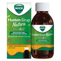 WICK Husten-Sirup Natura Kinder ab 1 Jahr, 2-in-1 Linderung mit Honig- und Erdbeergeschmack