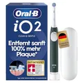 Oral-B iO Series 2 Elektrische Zahnbürste — Electric Toothbrush, Inkl. 1 Aufsteckbürste, Reise-Etui — 3 Putzmodi für Zahnpflege, GUT GETESTET (2,2) von STIFTUNG WARENTEST, Designed by Braun, Grün