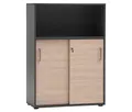 Tchibo - Aktenschrank »Metz« - 80,1x38,2x113,4cm - silber - Holz / Metall / Kunststoff