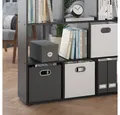 Vicco Raumteiler Pilar, Schwarz, 131.6 x 143 cm, 1-tlg., Freistehend
