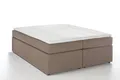 Möbelfreude Boxspringbett Boxspringbett Bella Beige/grau 200x220 cm H3, Beige/grau 200x220 cm H3, 7-Zonen Taschenfederkern-Matratze inkl. Visc